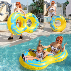 Water Recliner Chair Inflatable Floating Row Hammock Pool