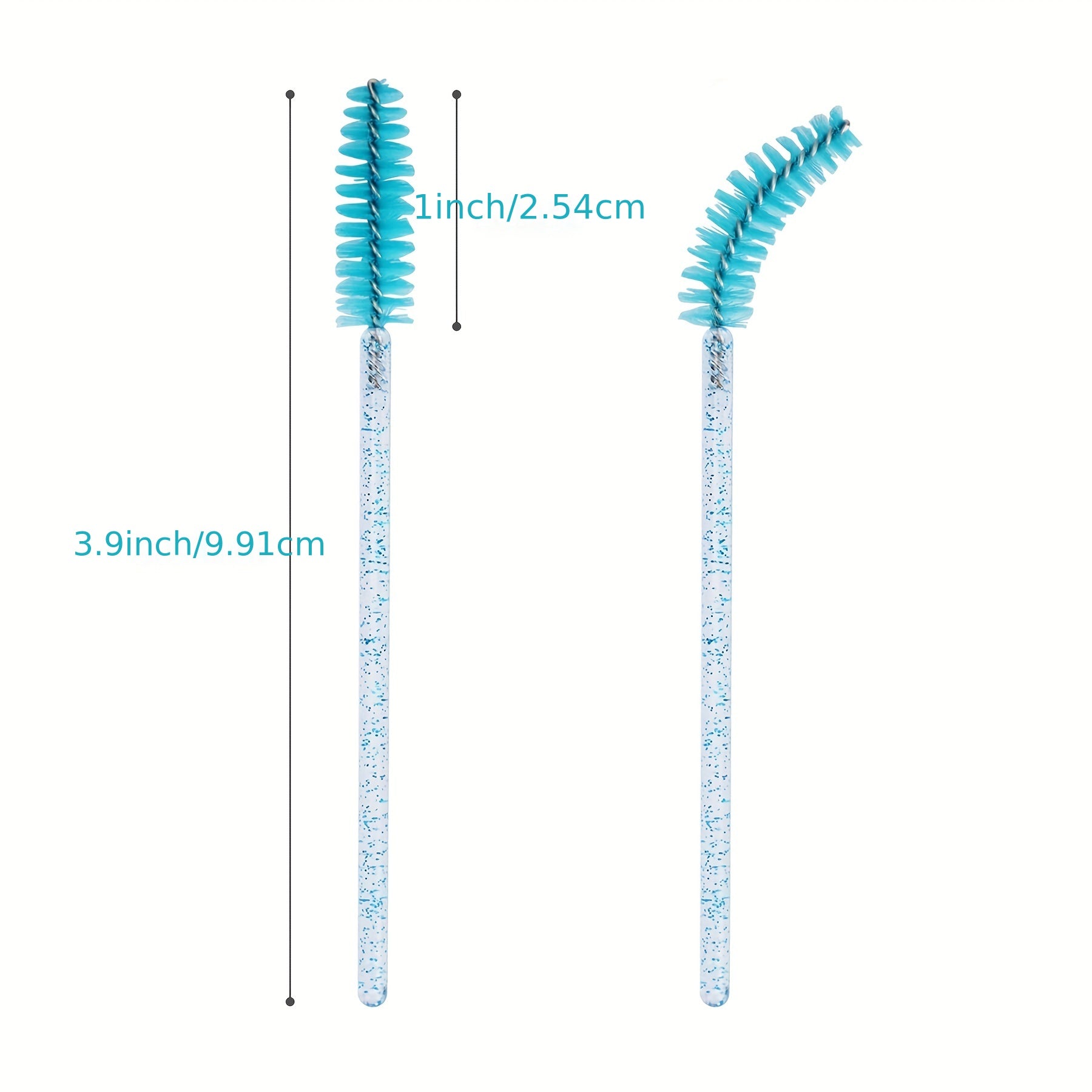 100 Disposable Mascara Brush Applicator Set for Eyelashes and Brows