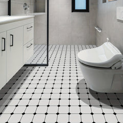 5pcs Adhesive Floor Tiles Vinyl Flooring Peel Stick Kitchen Bathroom