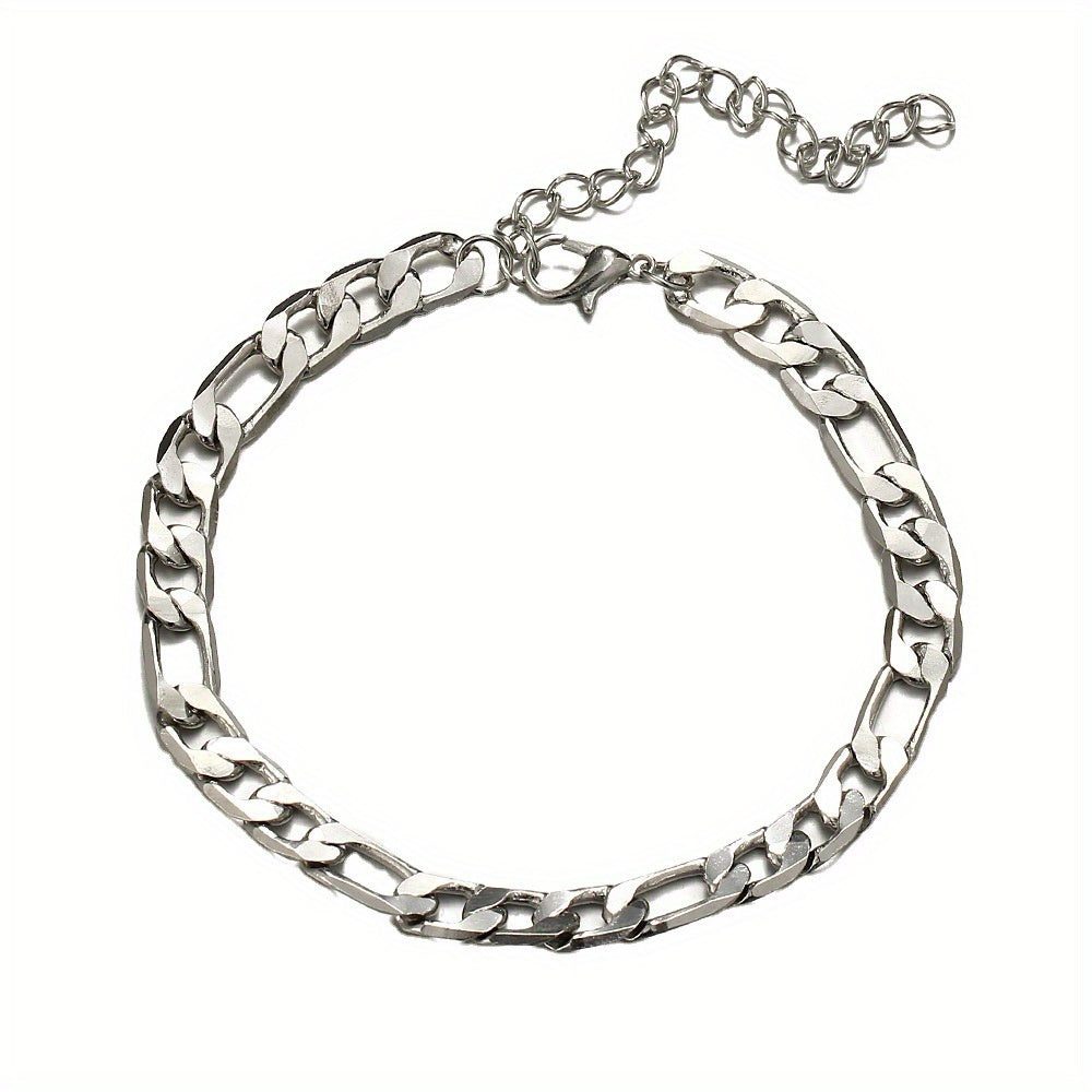 Golden Silvery Beach Anklet