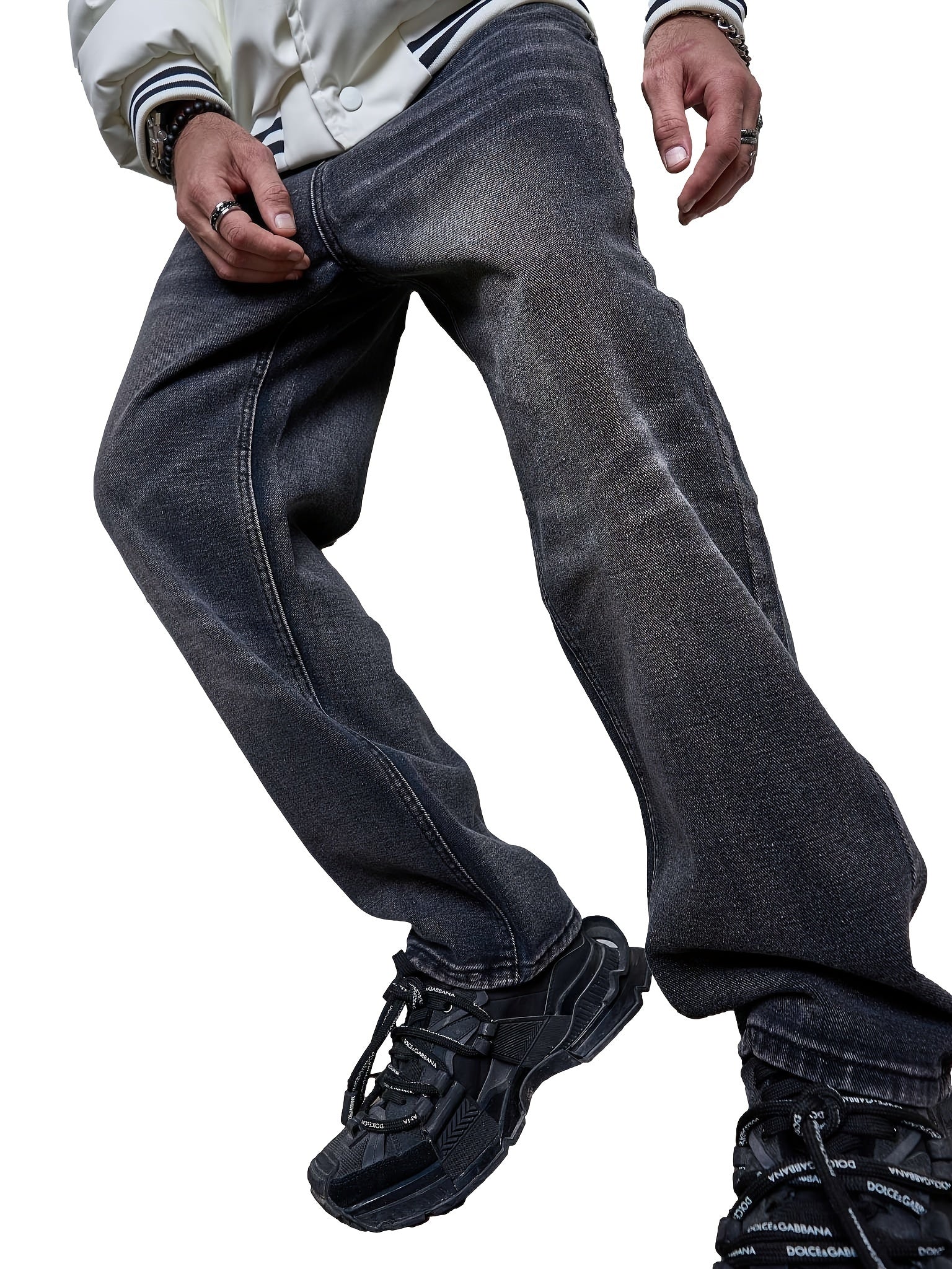 Vintage Mopping Jeans Men's Casual Denim Pants