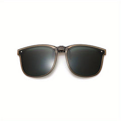 Men's Foldable Clip On Sunglasses with Case