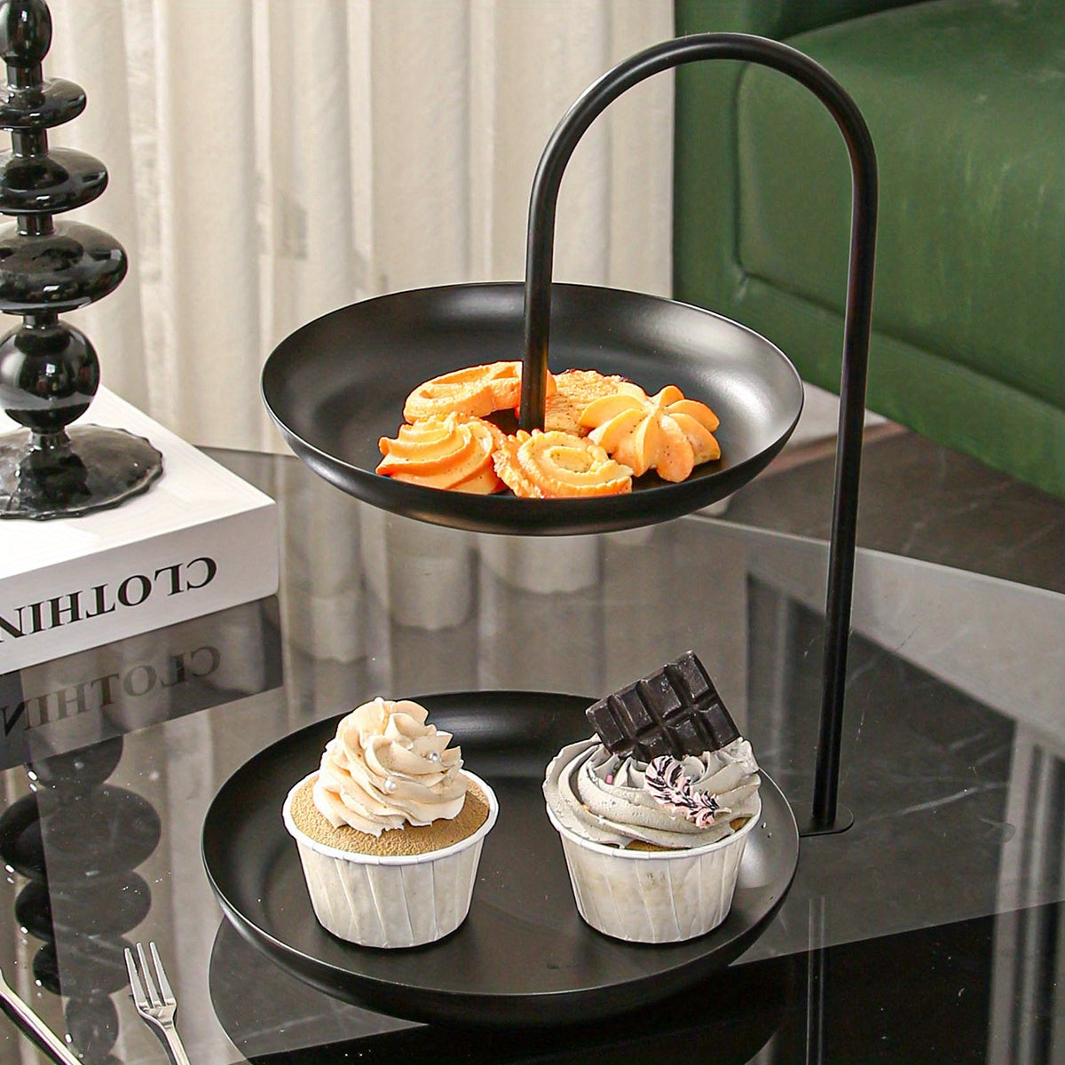 Nordic Style 2 Tiered Fruit Snack Tray