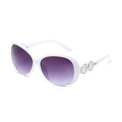Vintage Oval Thick Frame Sunglasses Women UV400 Sun Glasses