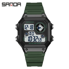 SANDA Boy's Waterproof Sport Timing Watch Gift