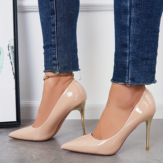Women's Pointed Toe High Heels Slip On Stiletto Heels