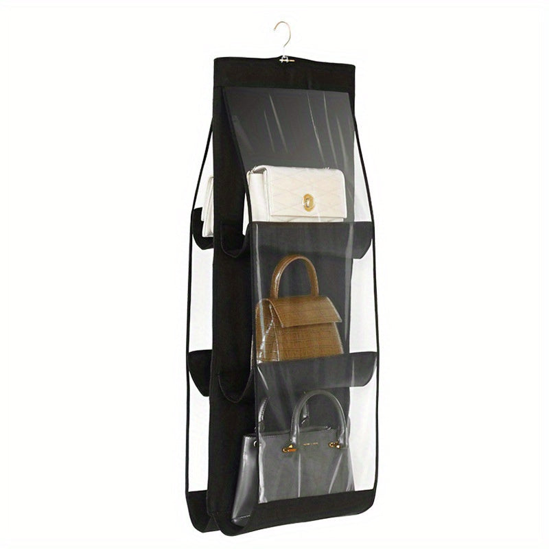 8 Pocket Hanging Purse Organizer - Maximize Closet Space