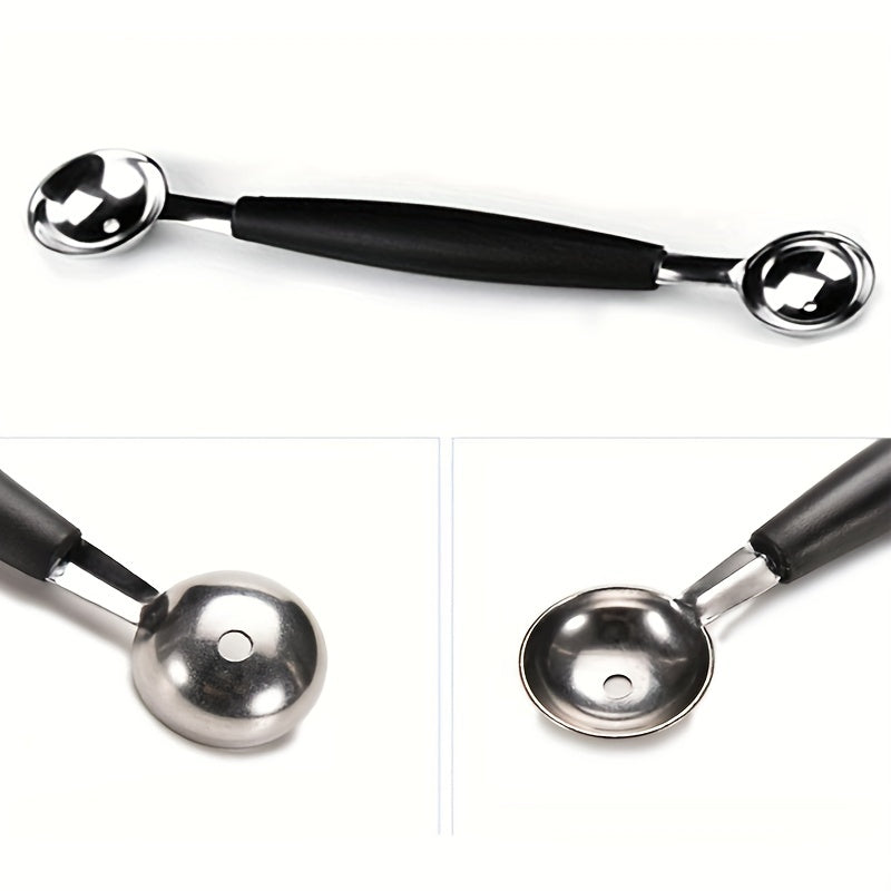 4pcs Stainless Steel Fruit Ball Digger & Ice Cream Scoop