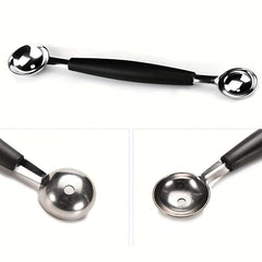 4pcs Stainless Steel Fruit Ball Digger & Ice Cream Scoop