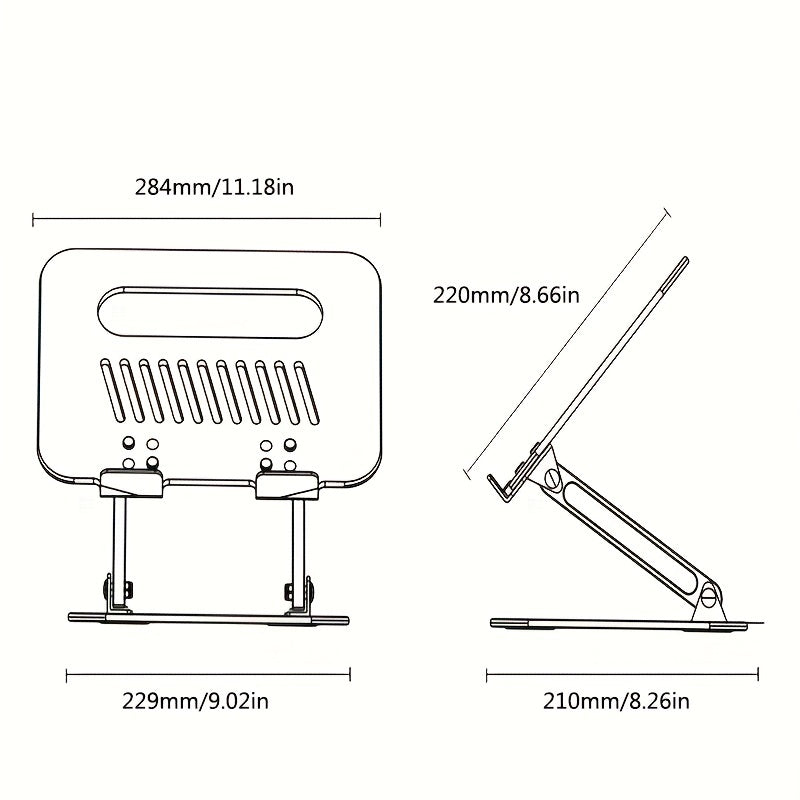 Aluminium Laptop Stand Portable Laptop Holder Tablet Stand Computer Support