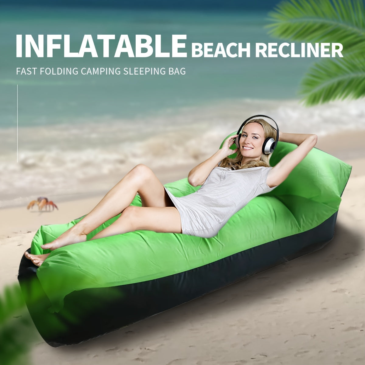 Inflatable Beach Lounger Sleeping Bag