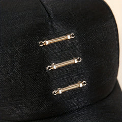 Iron Ring Decor Baseball Cap Hip Hop Dad Hats