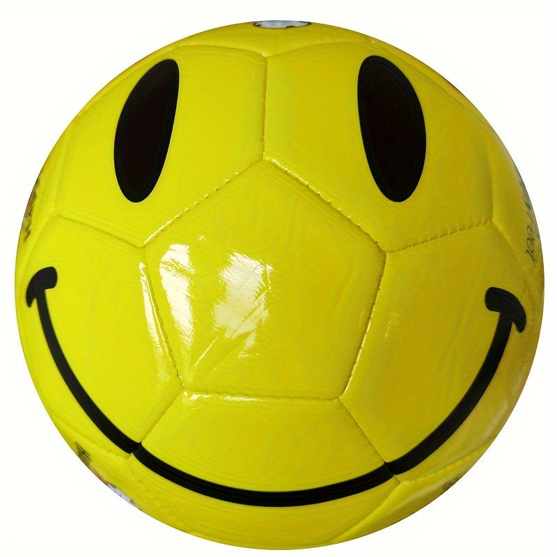 No 4 Machine Sewn Smiling Face Football PVC Soccer Ball