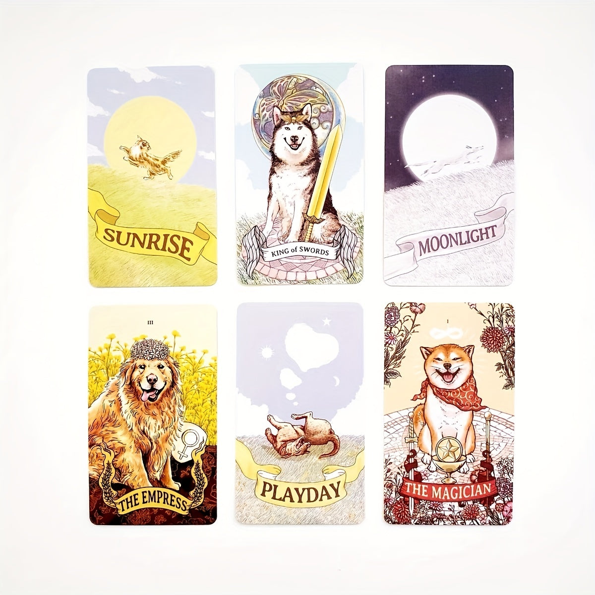 Lovely Dog Tarot Card Exclusive Deck for Beginners & Experts