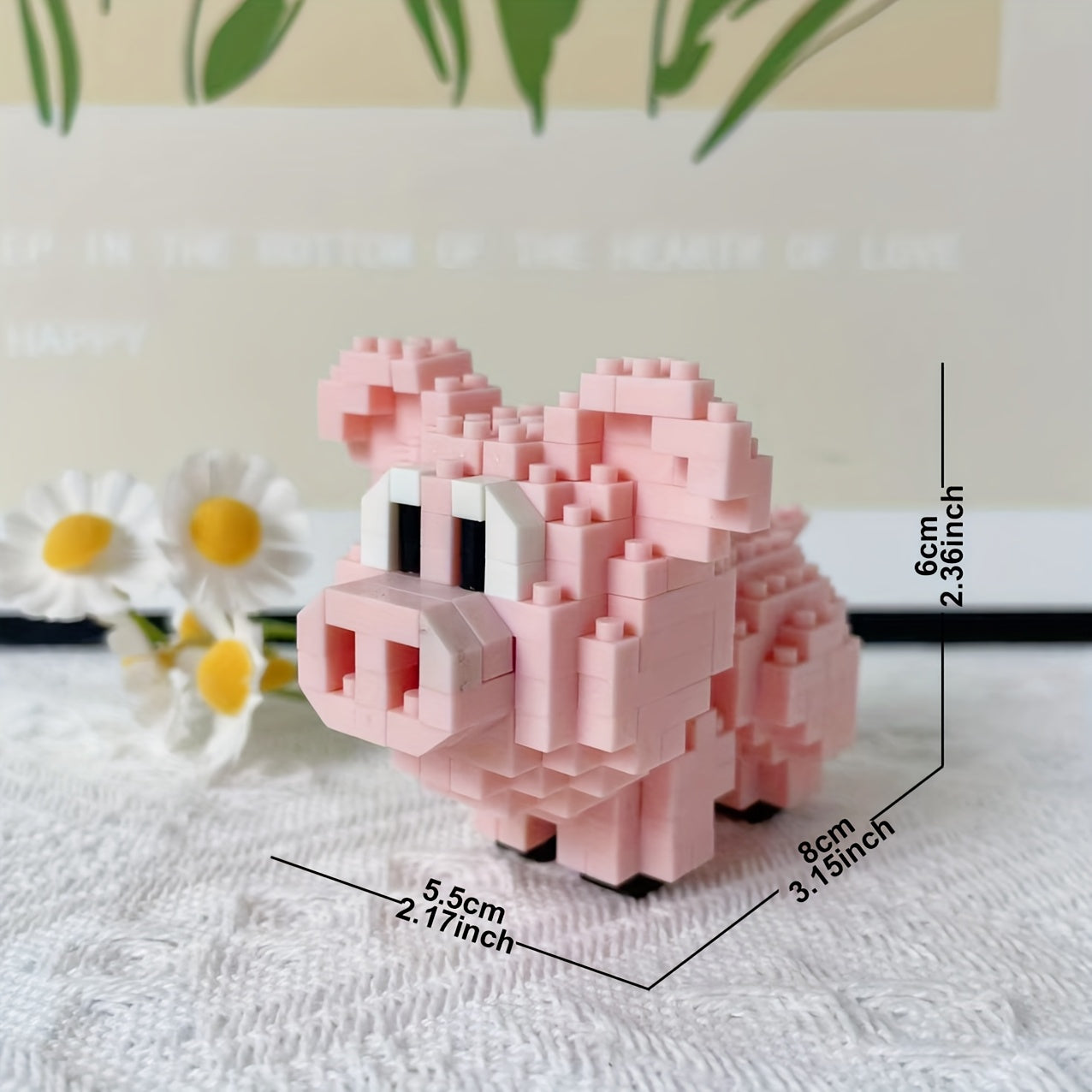 Cute Piggy Duck 3D Building Block Model Puzzle Gift