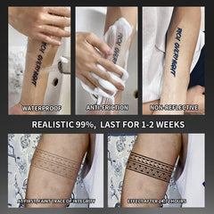 Waterproof Totem Arm Band Temporary Tattoos Herbal Designs