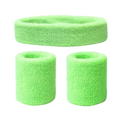 2pcs Sweat Absorbing Wrist & Head Bands for Outdoor Sports