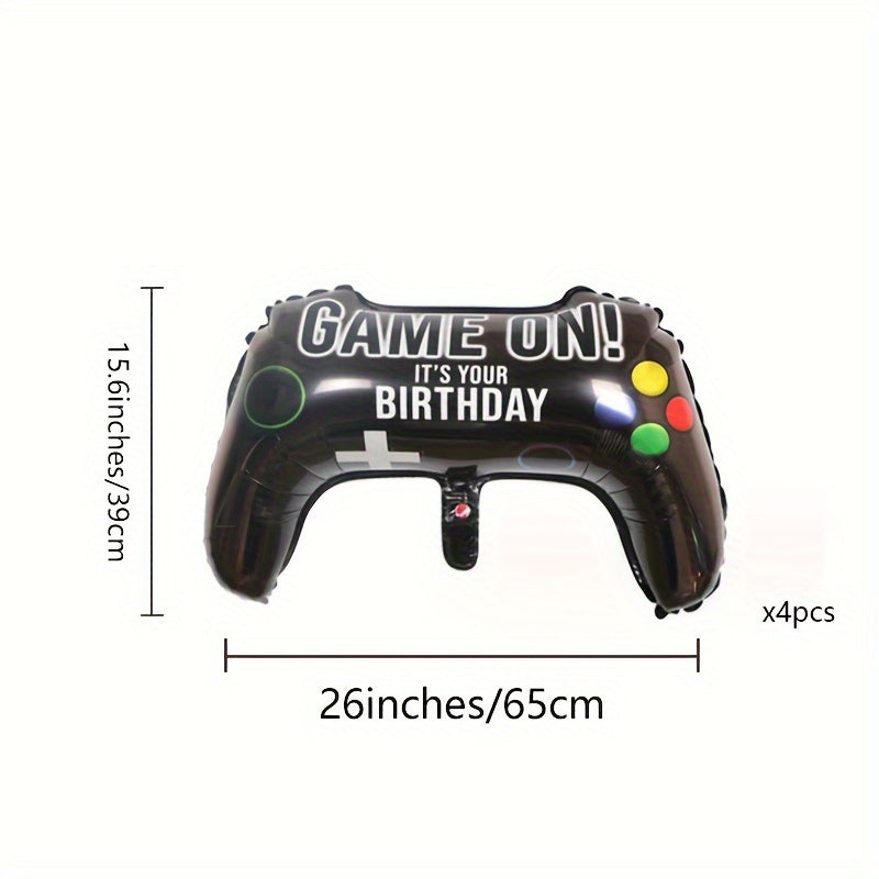 4pcs Game Controller Balloons Party Decoration Balloons Aluminum Film Balloons