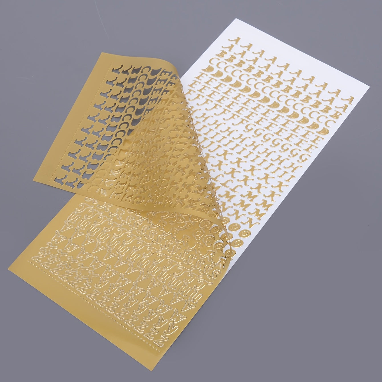 Golden Alphabet Stickers - Sparkling Glitter Letters & Numbers