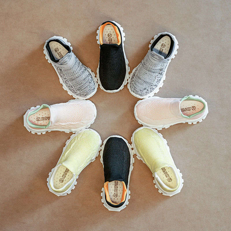 Boys Casual Knit Sneakers Lightweight Running Shoes