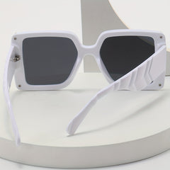 Oversized Square Frame Sunglasses Y2K Hiphop Block Glasses UV400