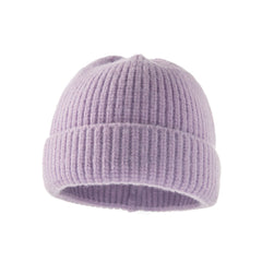 Fleece Beanie Hat Winter Knitted Caps Soft Warm Unisex Beanie Hat