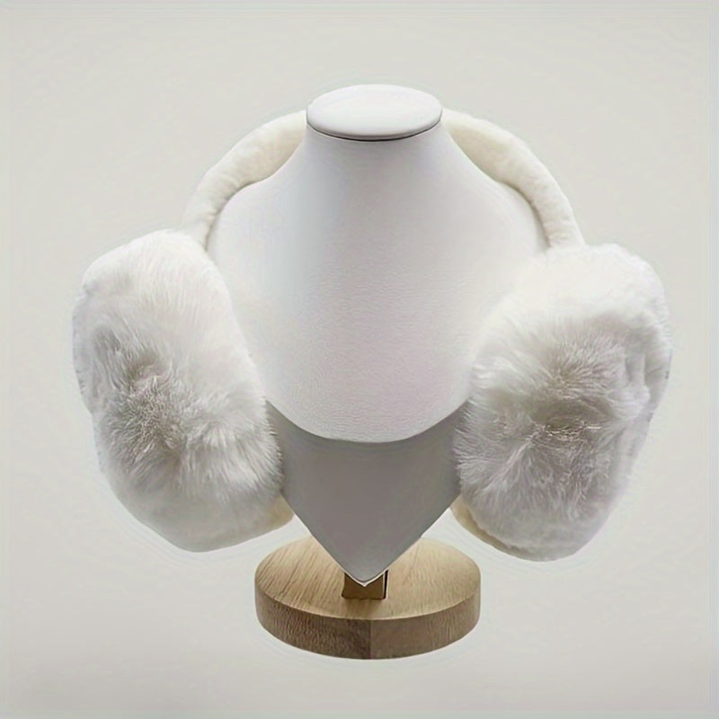Foldable Earmuffs Winter Warm Plush Ear Covers Stylish Thickened Ear Warmer