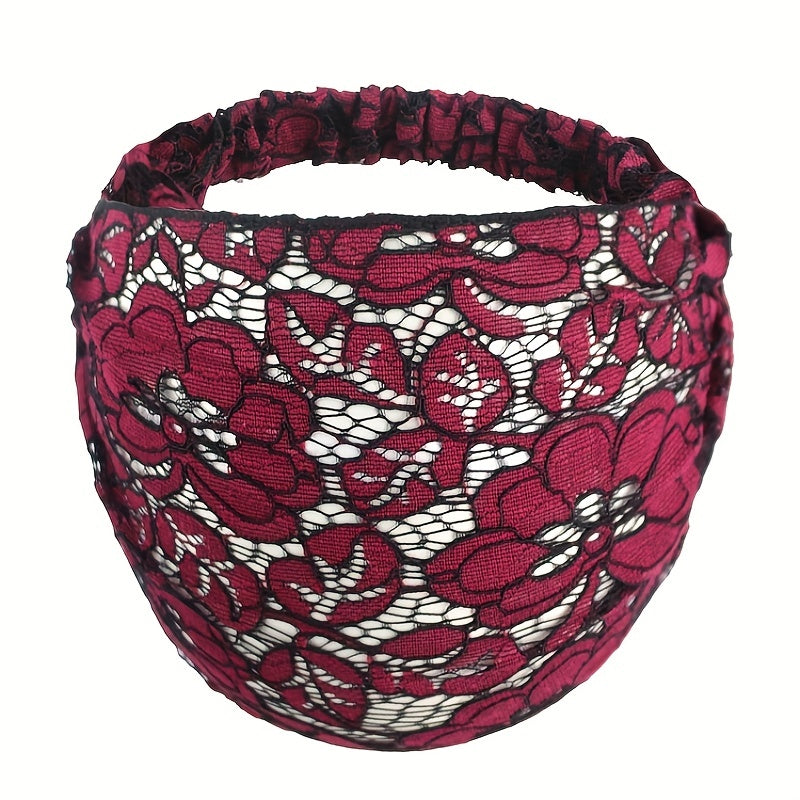 Wide Brim Lace Headband Hair Scarf Sweet Headwear Hair Accessories