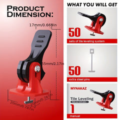 50pcs Tile Leveler Floor Wall Tile Leveling System