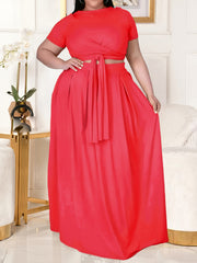  Two Piece Set Crop Top & Maxi Skirt Outfits