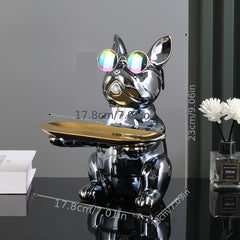 Ceramic Plating Dog Door Key Storage Home Decoration
