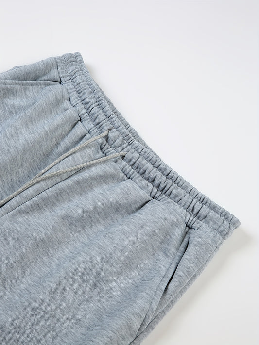 Mountain Print Men's Drawstring Sweatpants for Spring Autumn
