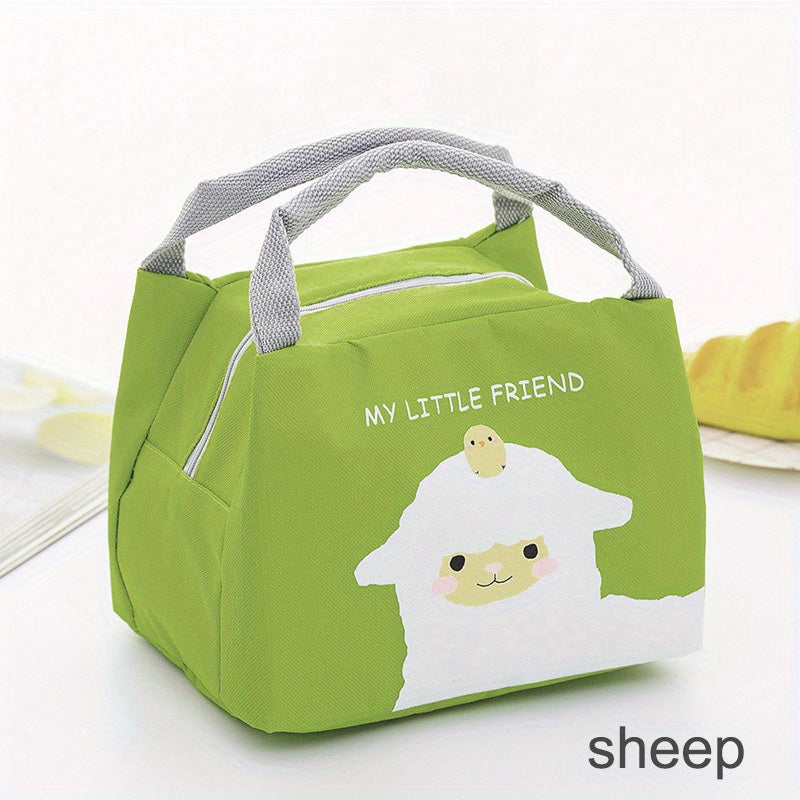 Cartoon Animal Lunch Tote Bag Insulated Cooler Bags For Teenage