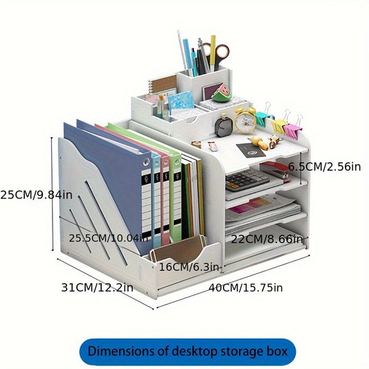 Desktop Organizer Storage Shelf for Office Supplies