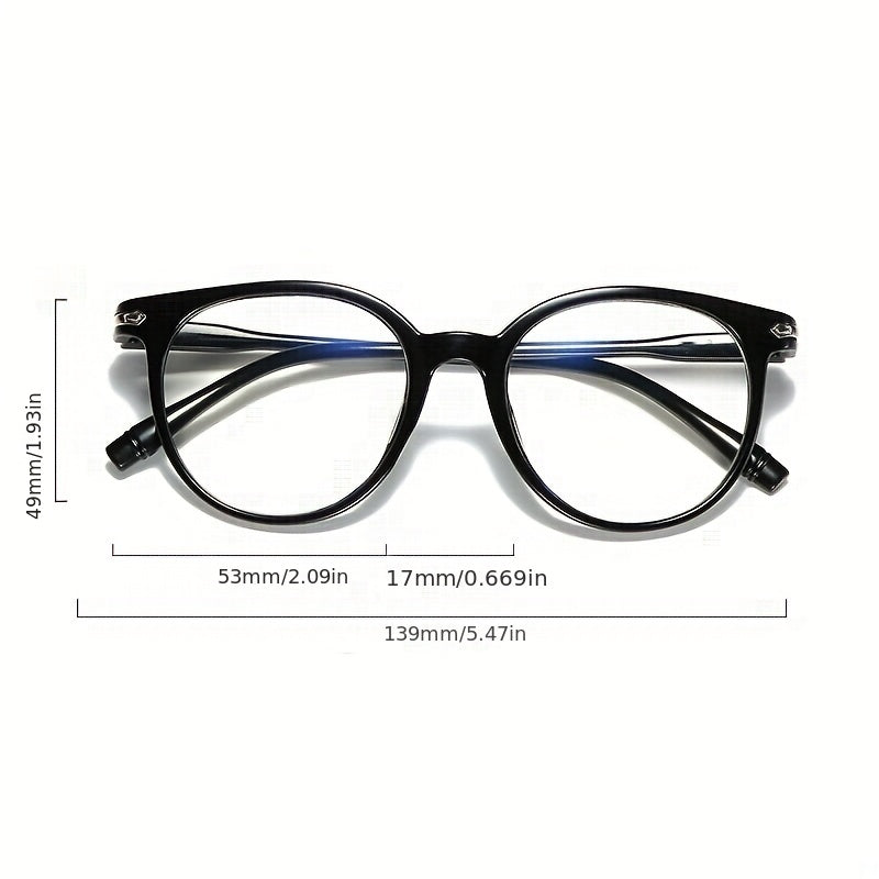Anti Light Round Computer Glasses for Men