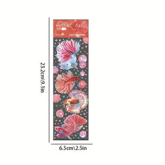 2pcs Laser Silver Colorful Fish Decorative Sticker