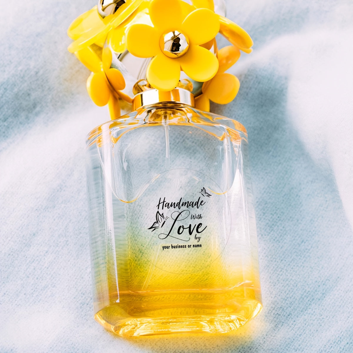 100 Transparent Love Butterfly Stickers for Packaging & Personalization