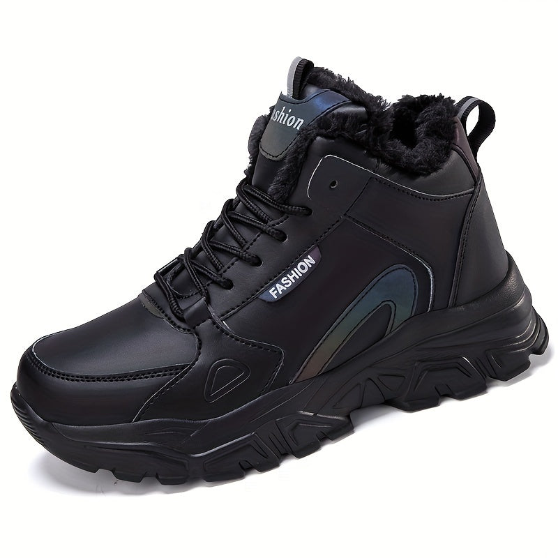 Plush Lined Thermal Chunky Sneakers Heighten Snow Boots