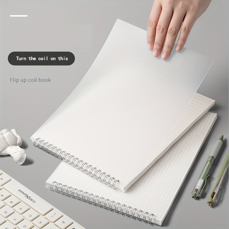 A5 Grid Lined Notebook Softcover Red Journal