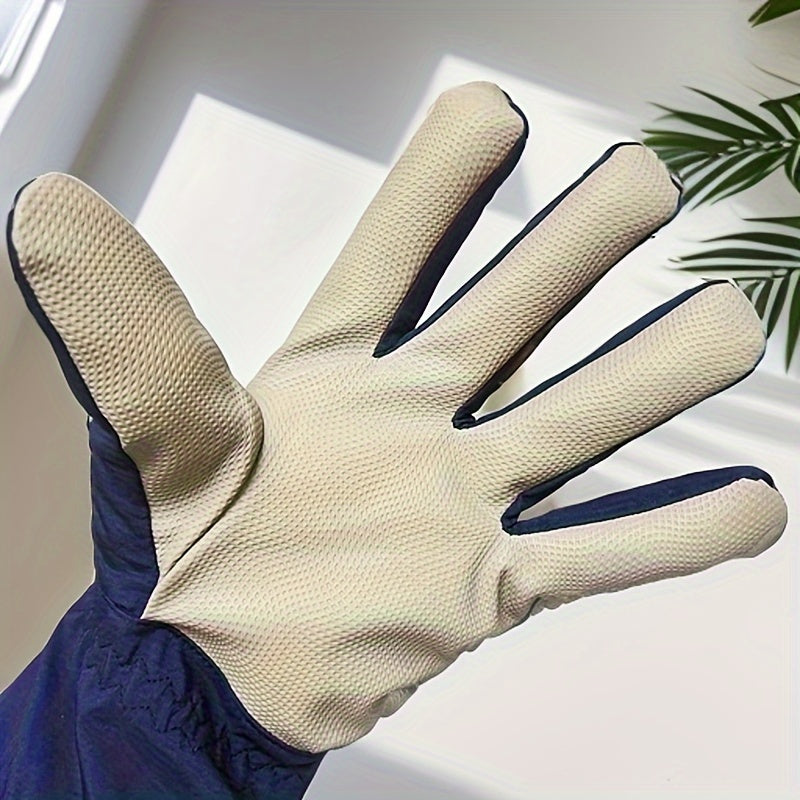 Men's Coldproof Skiing Gloves Snowflake Logo Touch Screen Magic Stickers