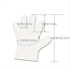 100-200 Plastic Disposable Gloves for Cooking BBQ Cleaning