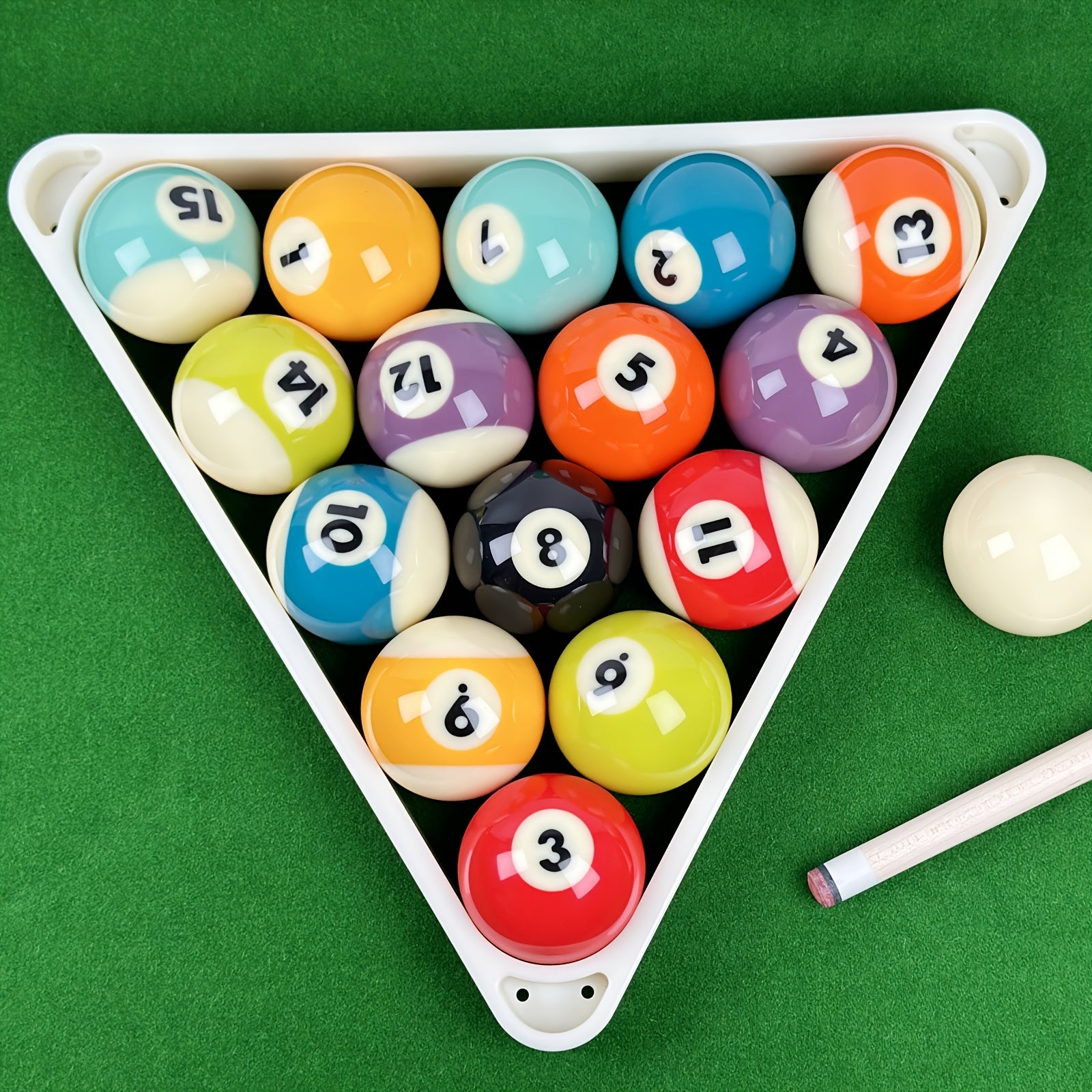 1pc Billiard Set With 16 Table Balls 2 1 4 Regulation Size Bright