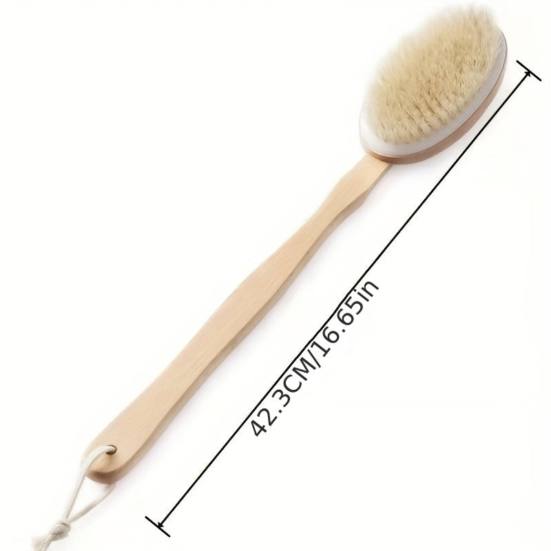 Detachable Long Handle Body Rubbing Shower Brush - Exfoliating Tool