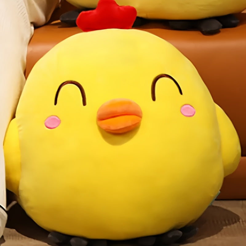 2pcs Yellow Chicken Plush Dolls Cartoon Animal Soft Fabric Perfect Gift