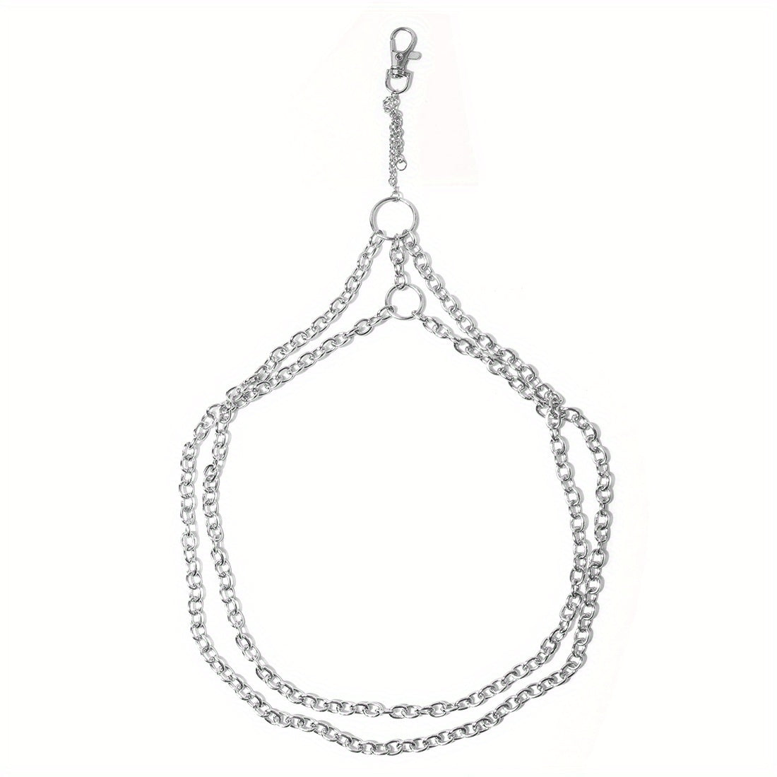 Punk Double Layer Thigh Chain Vintage Lobster Clasp Key Chain Unisex