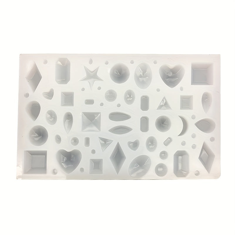 DIY Mirror Jewelry Crystal Drop Silicone Mold Assorted Varieties Gem Pendant Mol