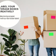 50psc 5 08 X 7 62 Cm Rectangular Inventory Labels 5 Colors