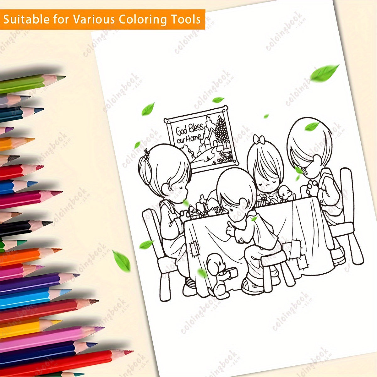 TSC Upgraded Deluxe Golden Hour Painting Coloring Book