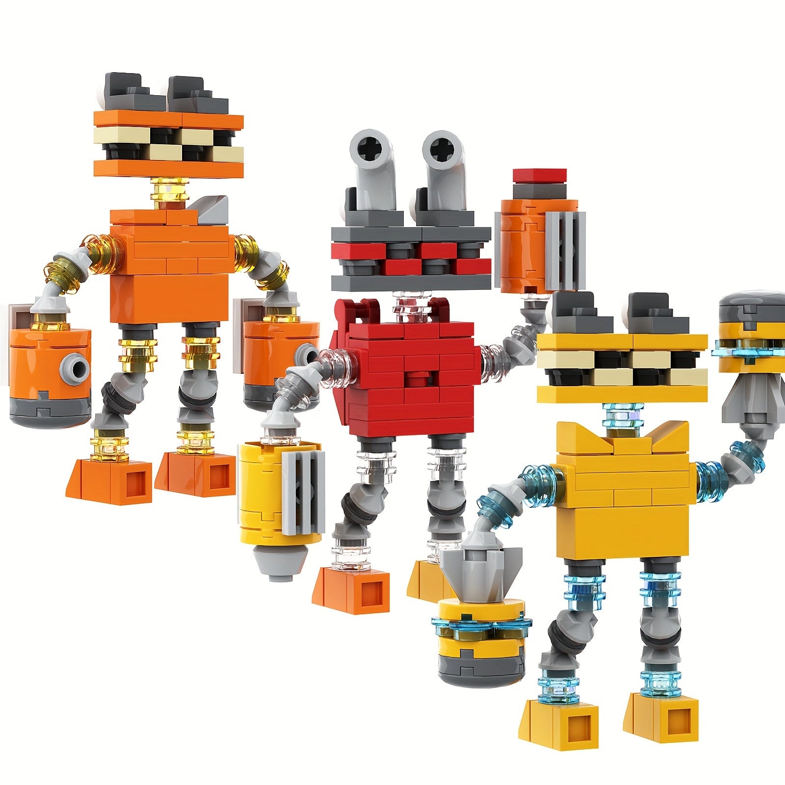 Monster Animals Sing Building Block Toy Set Gift