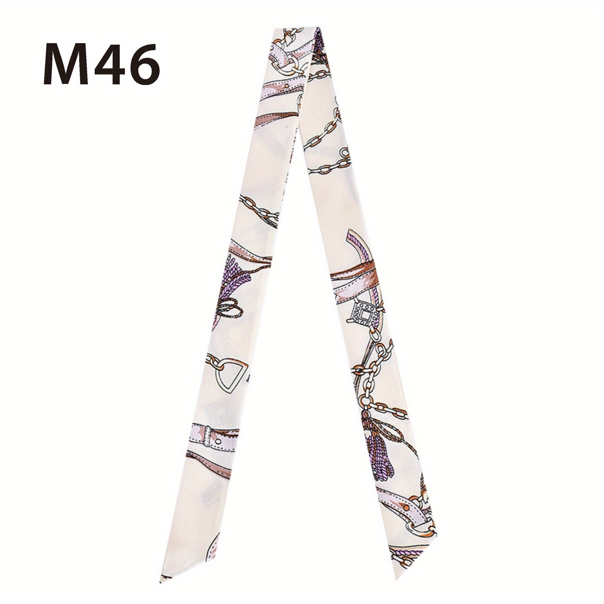 Skinny Scarf Long Ribbon Neckerchief French Style Twilly Scarf